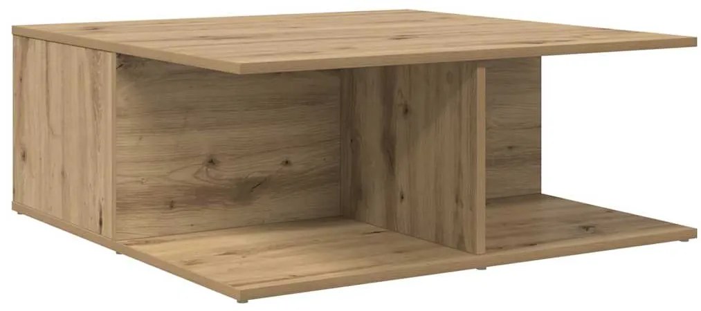 Mesa de centro com gaveta carvalho artisiano 80 x 80 x 31 cm