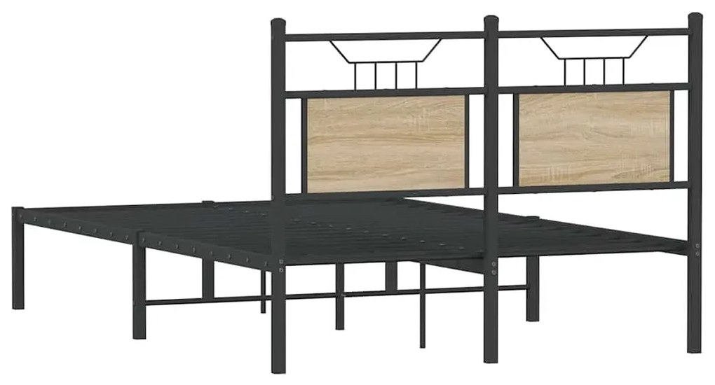 Estrutura cama s/ colchão derivados de madeira carvalho sonoma