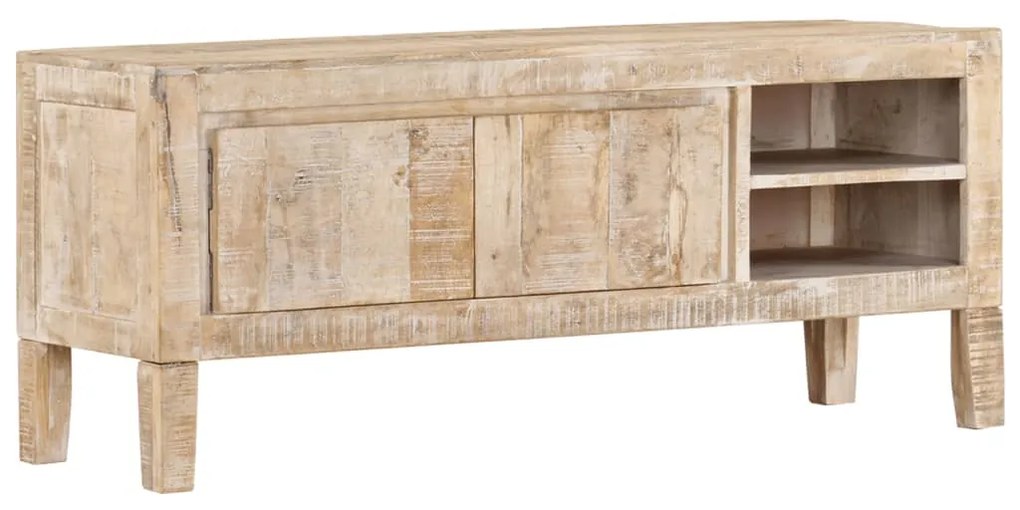 Móvel de TV 110x35x46 cm madeira de mangueira maciça
