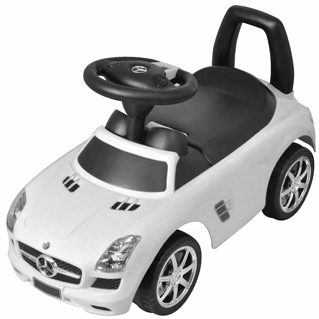Carro para crianças a pedais branco