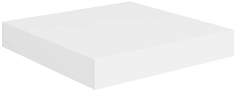 Prateleiras de parede suspensas 2 pcs 23x23,5x3,8cm MDF branco