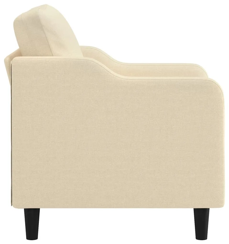 Poltrona 60 cm tecido cor creme
