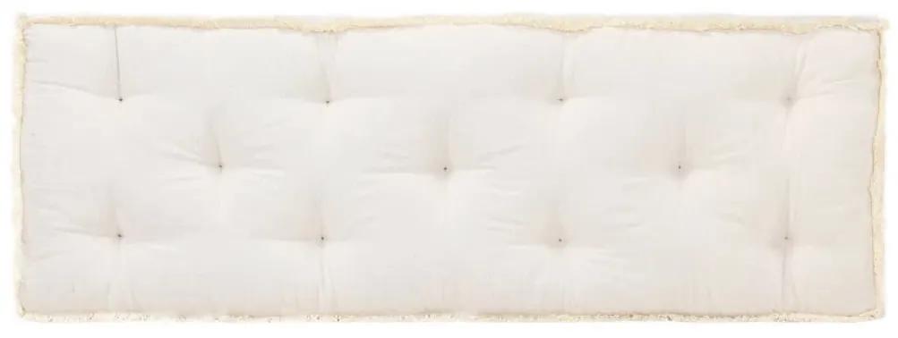314808 vidaXL Almofadão para sofá de paletes 120x40x7 cm bege