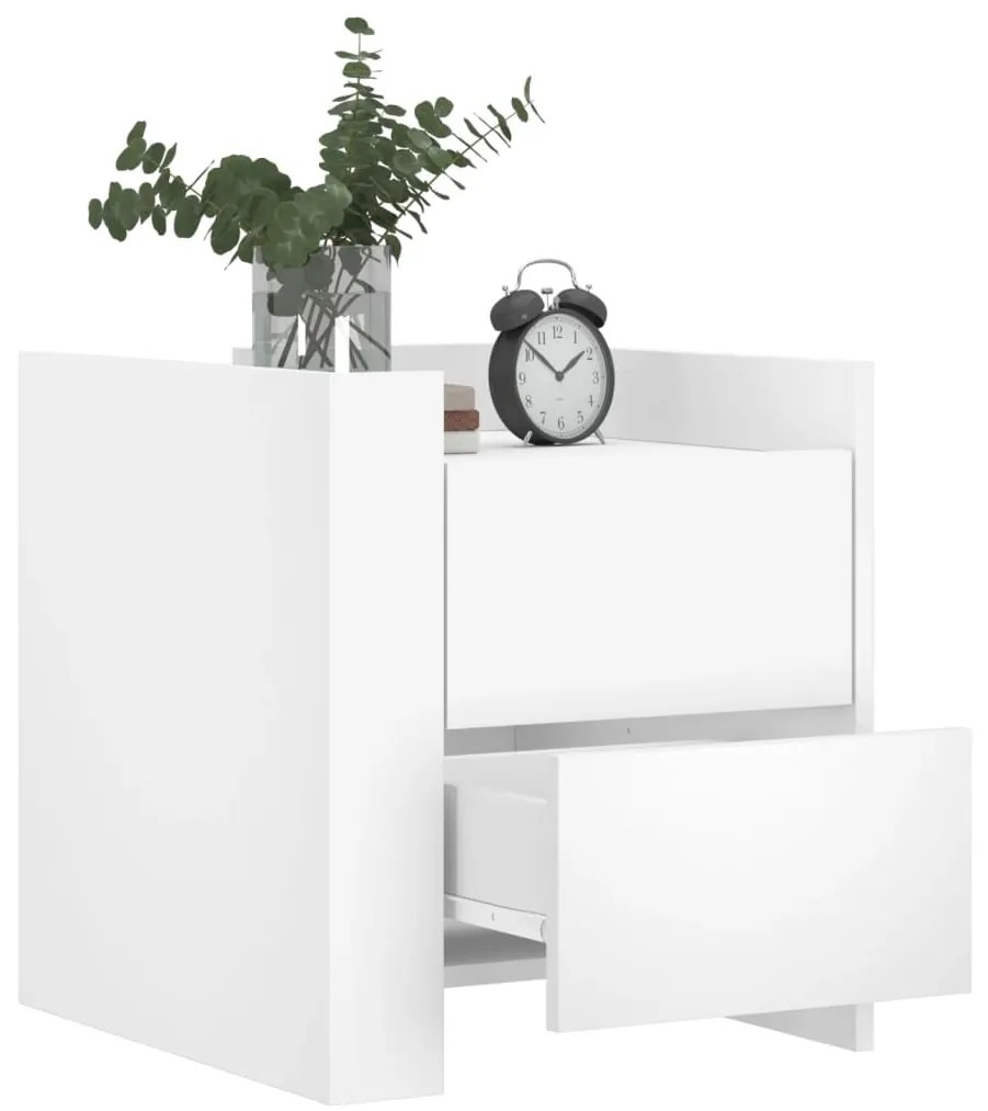 Mesa cabeceira 45x50x50 cm derivados de madeira branco