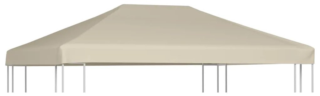 vidaXL Cobertura de gazebo 310 g/m² 4x3 m bege
