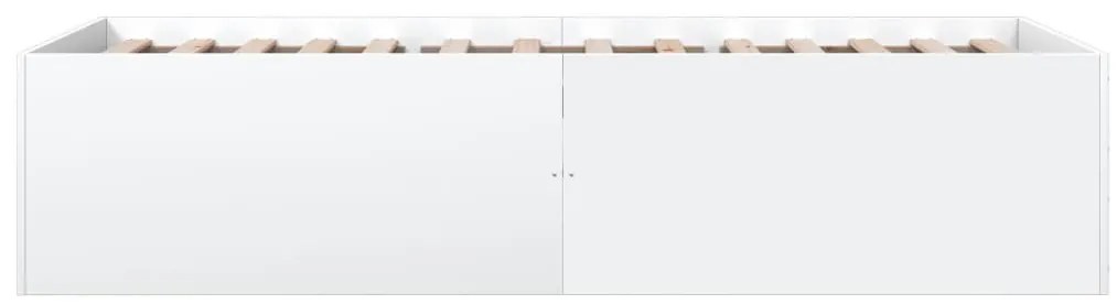 Estrutura de cama 90x190 cm derivados de madeira branco