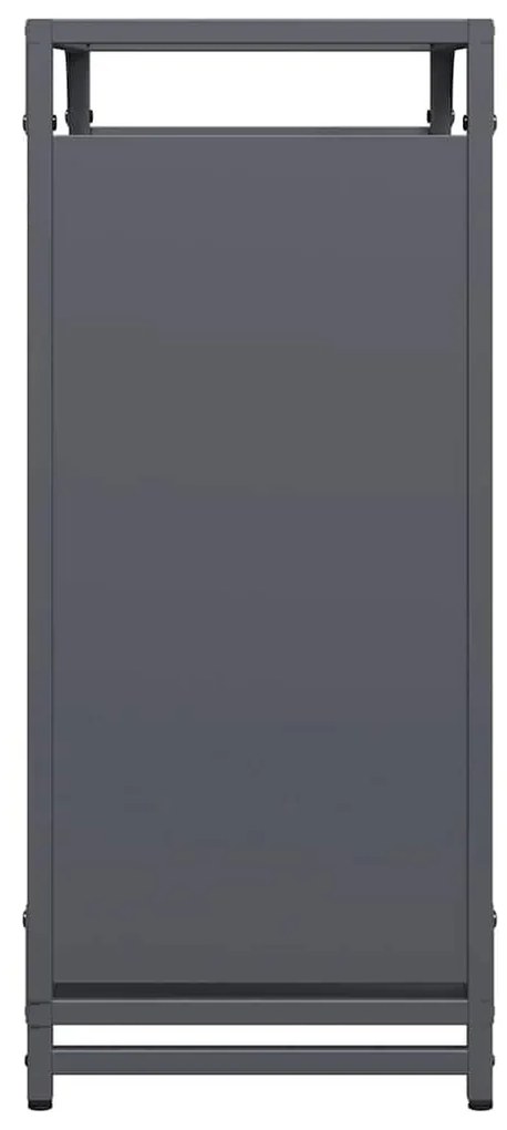 Suporte para lenha 60x28x65 cm aço laminado a frio antracite