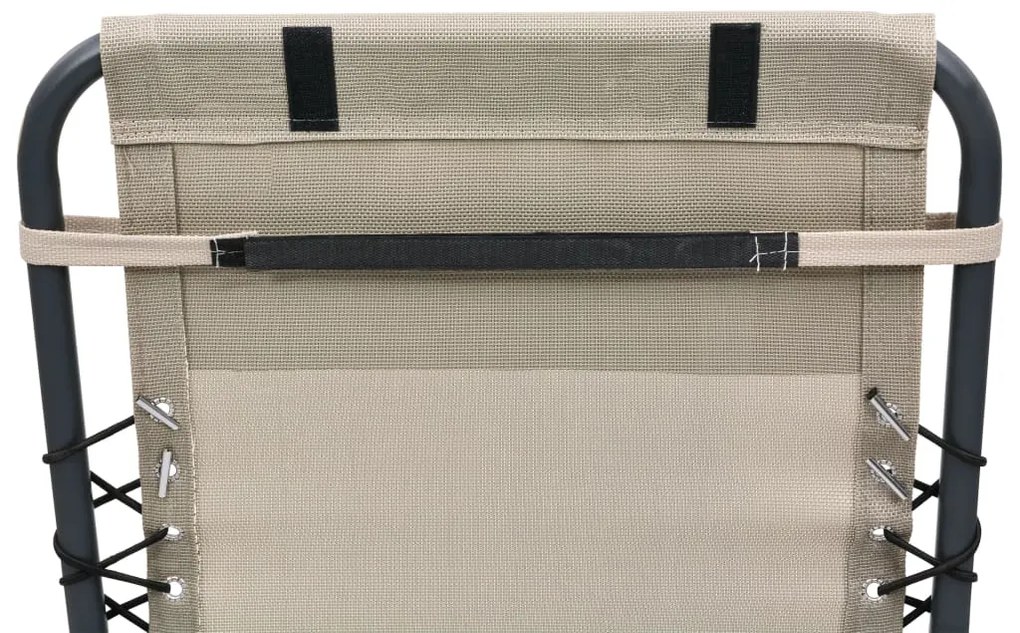 Encosto cabeça cadeira de pátio 40x7,5x15 cm textilene creme