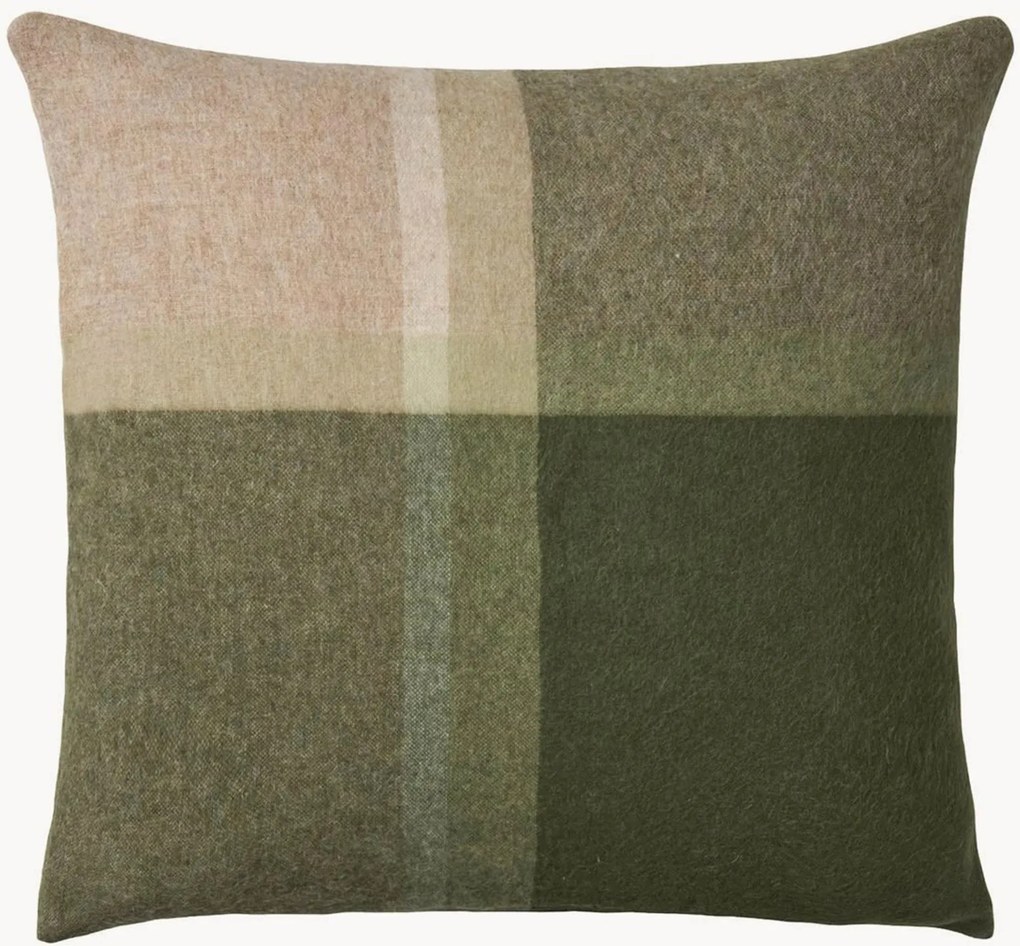 Capa de almofada reversível em lã de alpaca Manhattan