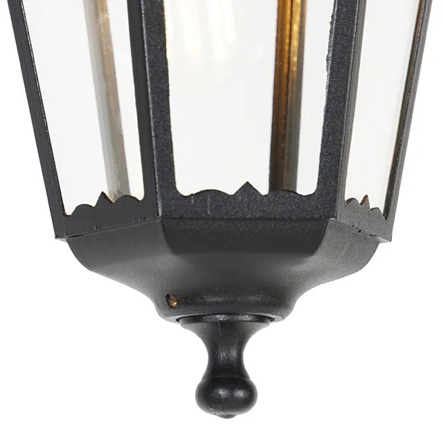 Candeeiro de teto clássico para exterior preto IP44 - Havana Up Clássico / Antigo