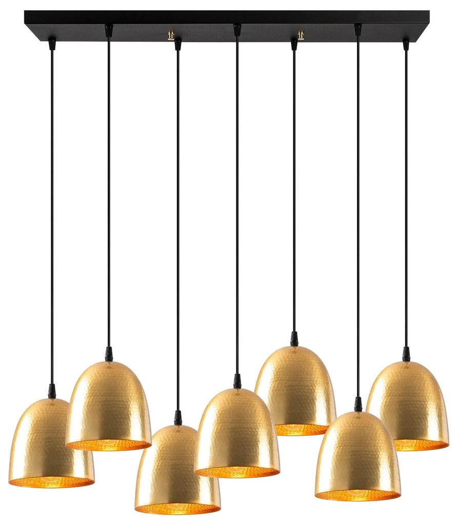 Candeeiro de Teto Tattoo – Dourado – 85 x 35 cm
