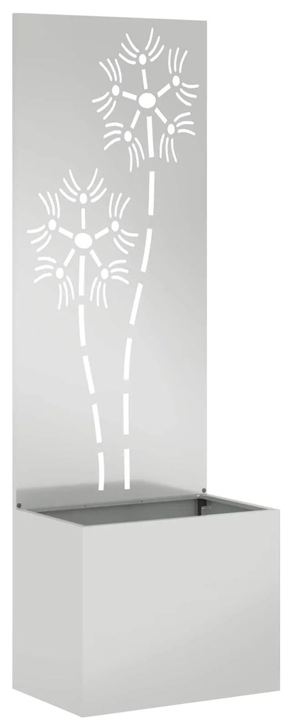 vidaXL Tela de Privacidade para Jardim Prateado 50 x 32 x 150 cm