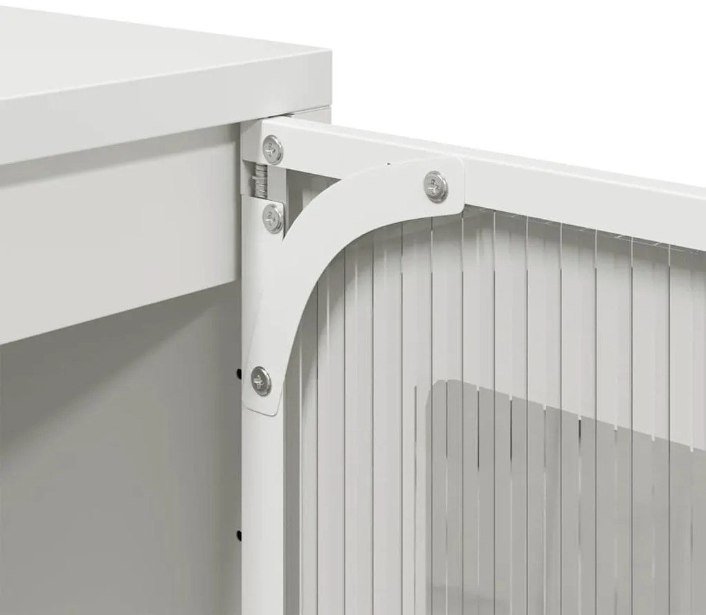 Móvel alto 68x39x111,5 cm aço branco