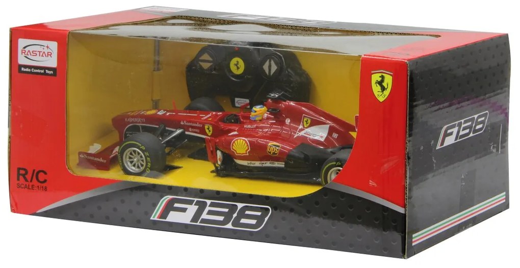 Carro Telecomandado Ferrari F1 1:18 2,4GHz Vermelho