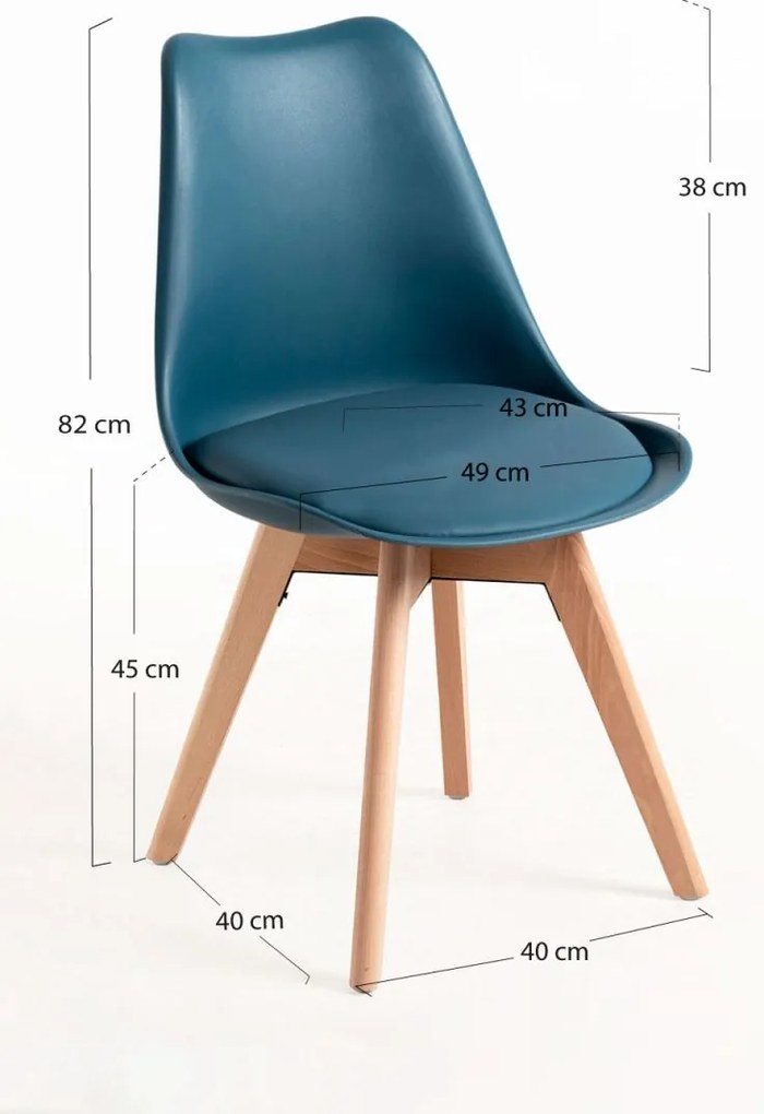 Cadeira Synk Basic - Azul Petróleo
