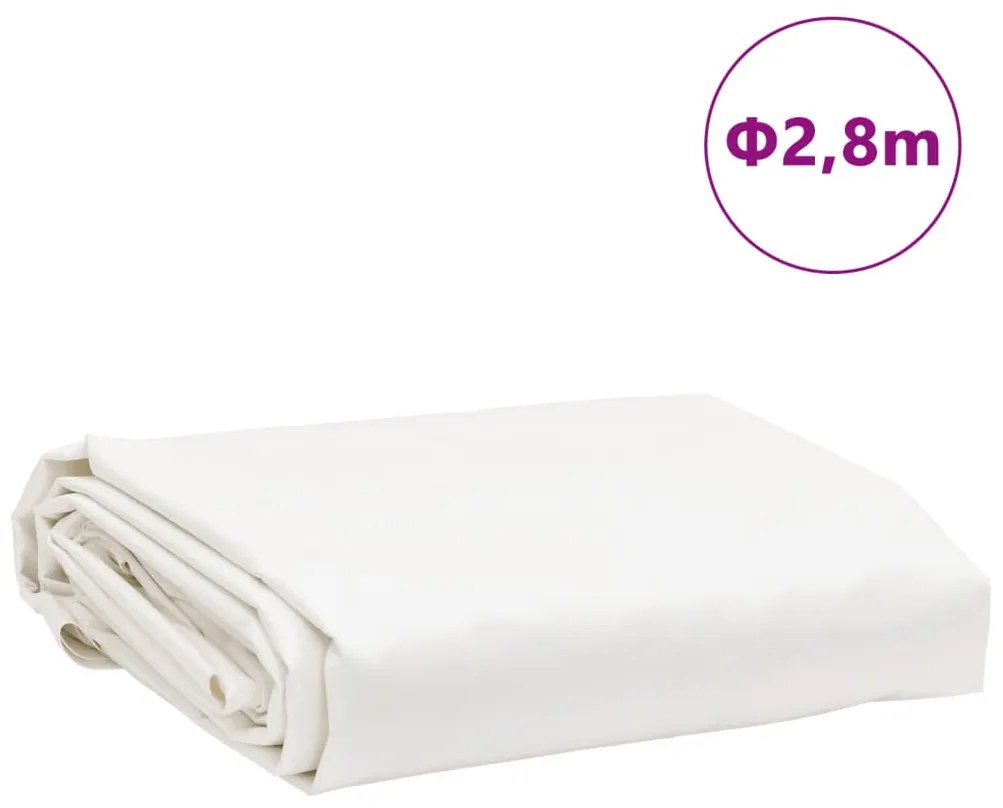 Lona Ø 2,8 m 650 g/m² branco