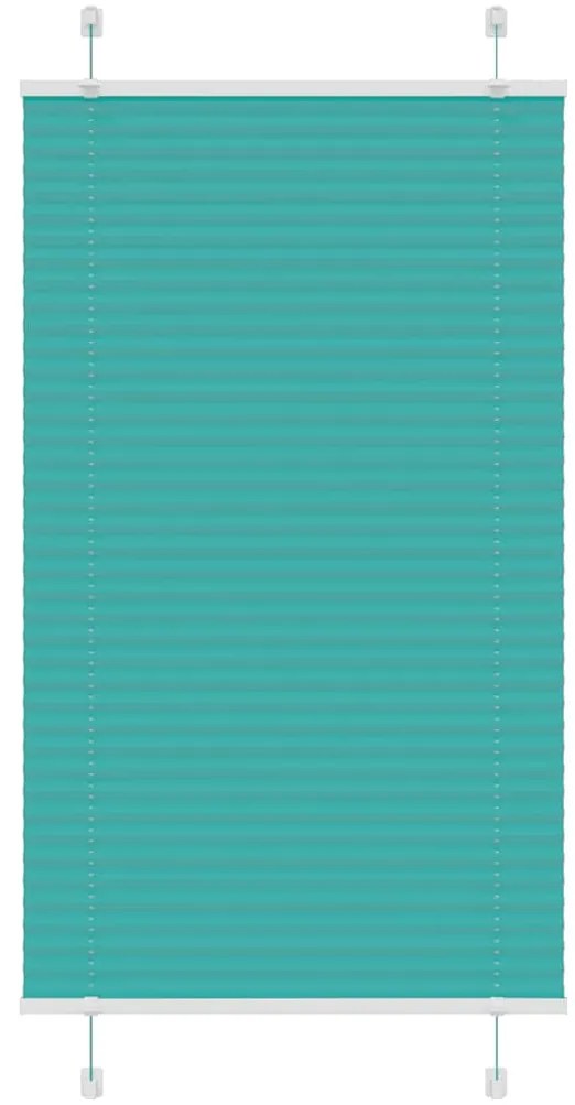 Gasolina verde Plissada Cega 80x150 cm Largura Tecido 79,4 cm