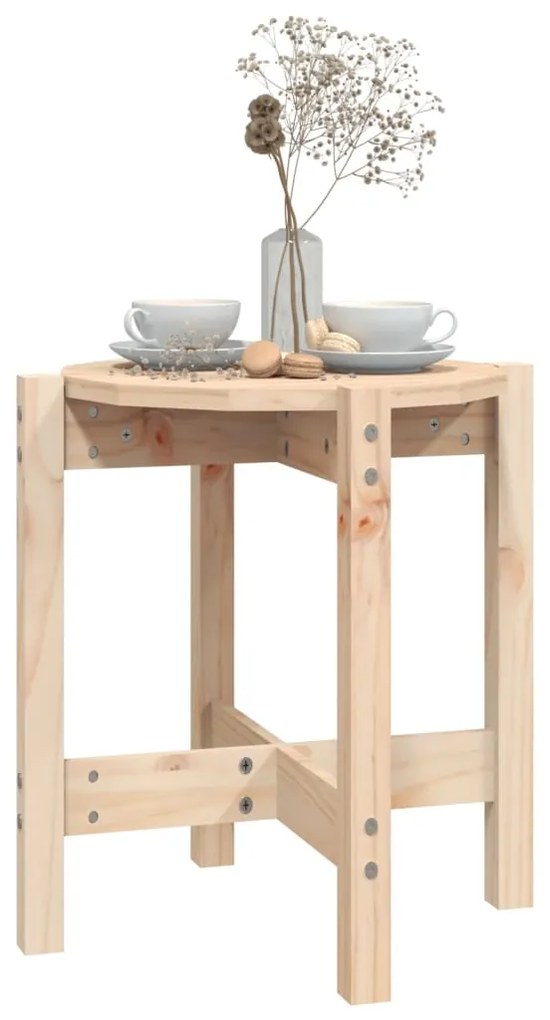 Mesa de centro Ø 42,5x45 cm madeira de pinho maciça