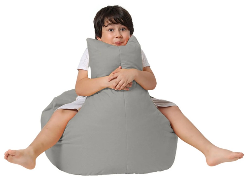 Saco de Feijão de Jardim Baton – Cinza Fumo – 70x70x35 cm | Tribo Home