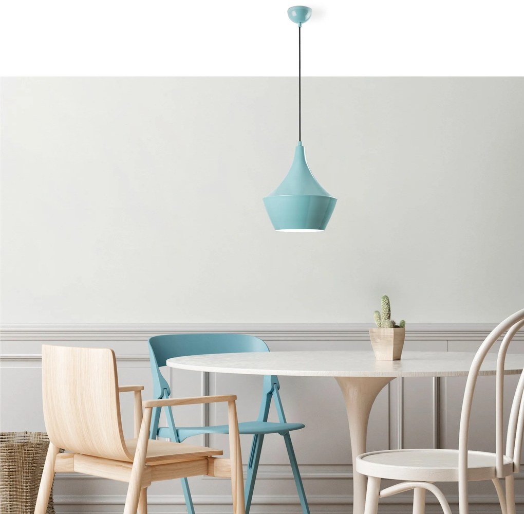 Candeeiro Chandelier Tom – Turquesa – Ø23 h:30 cm