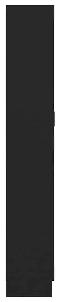Estante 82,5x30,5x185,5 cm derivados de madeira preto