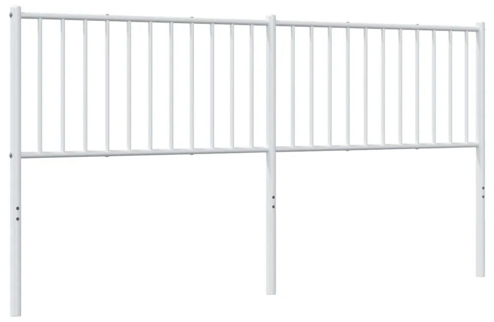 Cabeceira de cama 180 cm metal branco