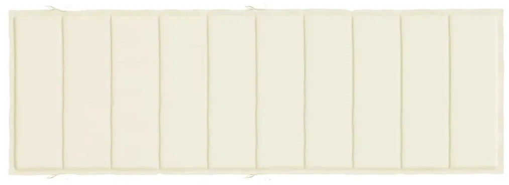 Almofadão p/ espreguiçadeira 186x58x4 cm tecido oxford creme