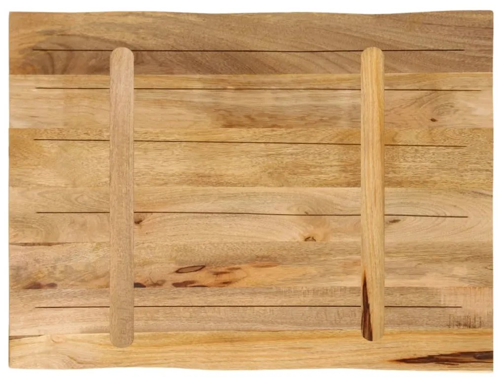 Tampo de mesa c/ borda viva 70x60x2,5cm mangueira áspera maciça