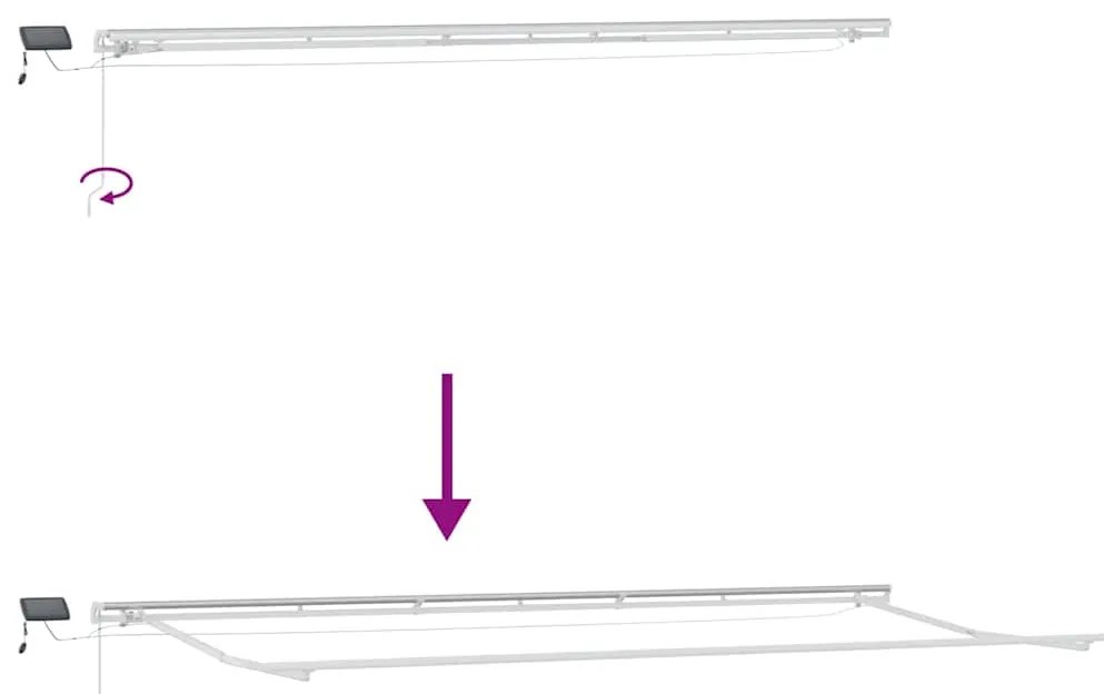 Toldo with Manual Verde e branco 600 × 300 cm Verde e branco