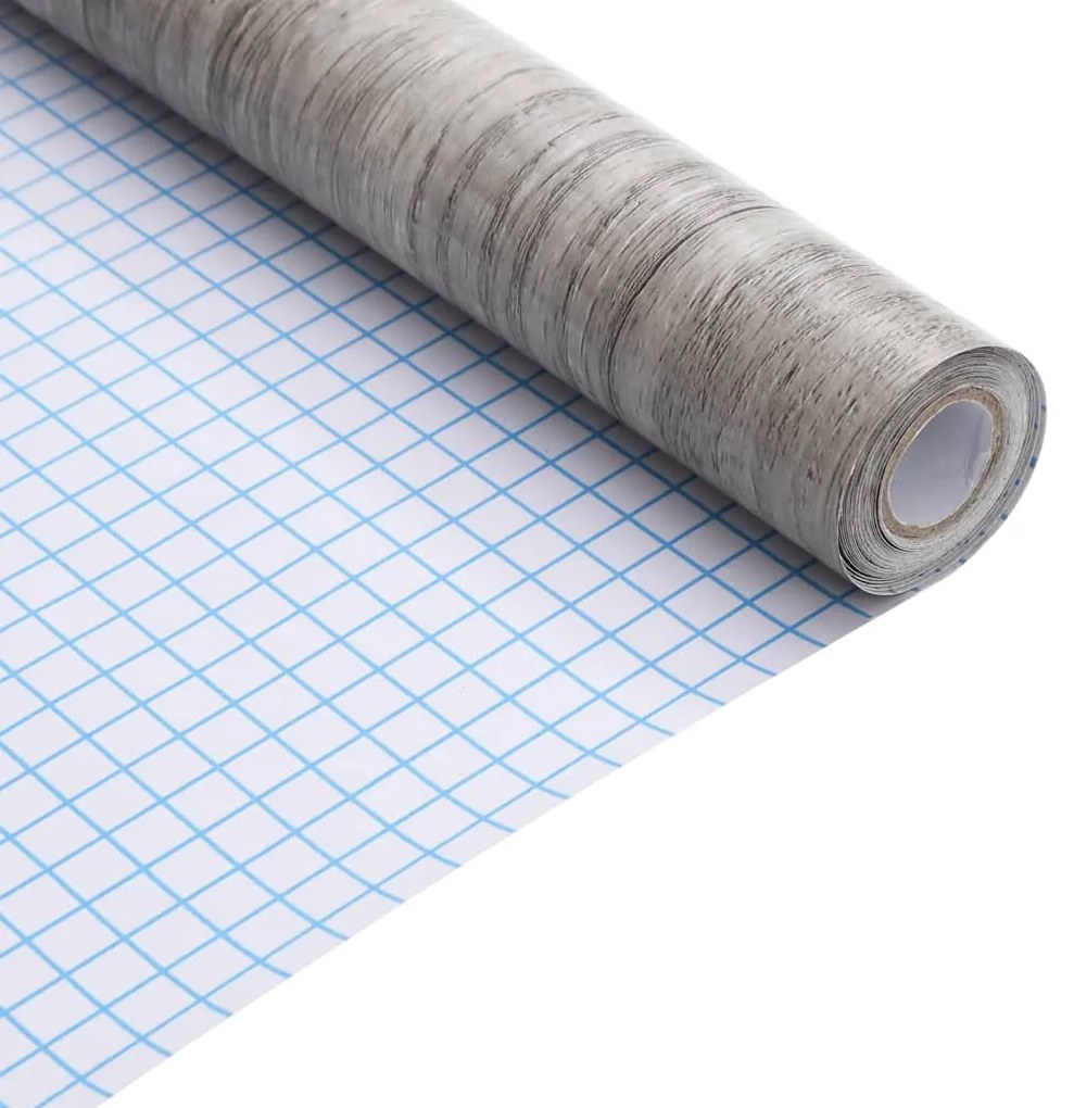 Autocolantes para móveis c/ aspeto de madeira 90x500 cm PVC