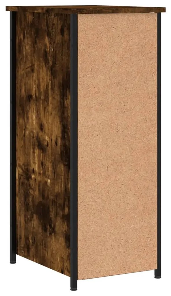 Mesa cabeceira 32x42x80 cm derivados de madeira carvalho fumado
