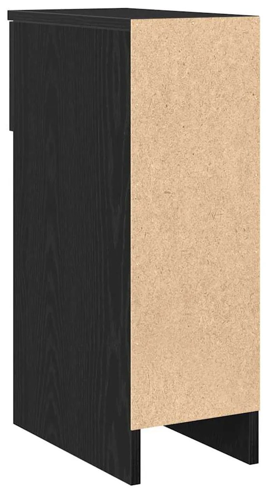 Mesa de cabeceira com gaveta 20x36x60 cm carvalho preto