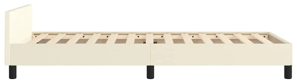Estrutura cama c/ cabeceira sem colchão 80x200 cm creme