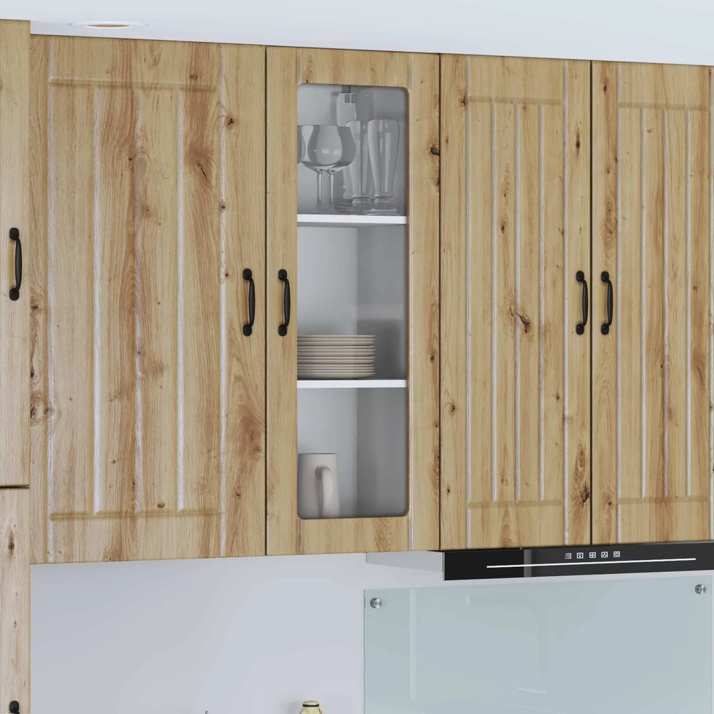 vidaXL Armário de Cozinha Carvalho Artesanal 40 x 31 x 100 cm