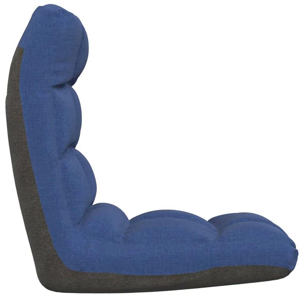 Colchão/cadeira de piso dobrável tecido azul