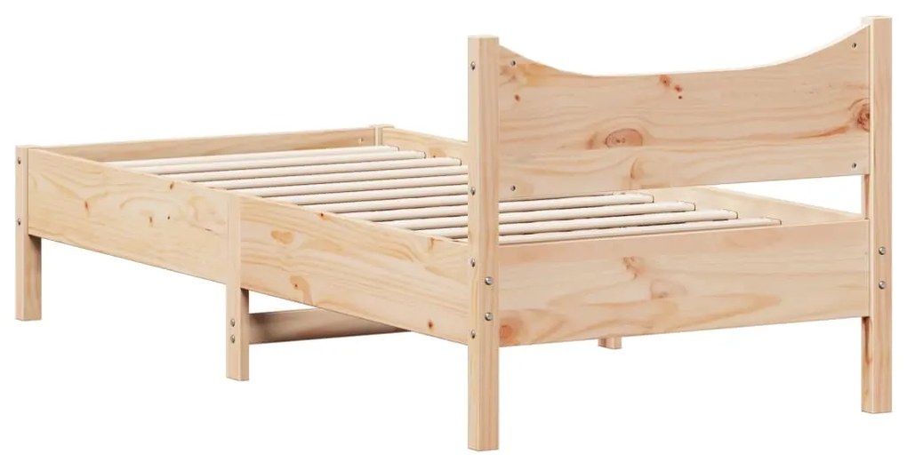 Cama sem colchão 90x200 cm madeira de pinho maciça