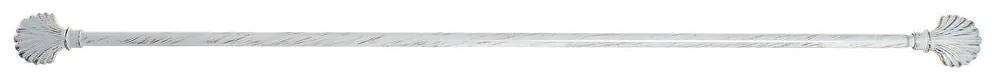 Varão para Cortinas DKD Home Decor Branco Metal (120 x 16 x 16 cm)