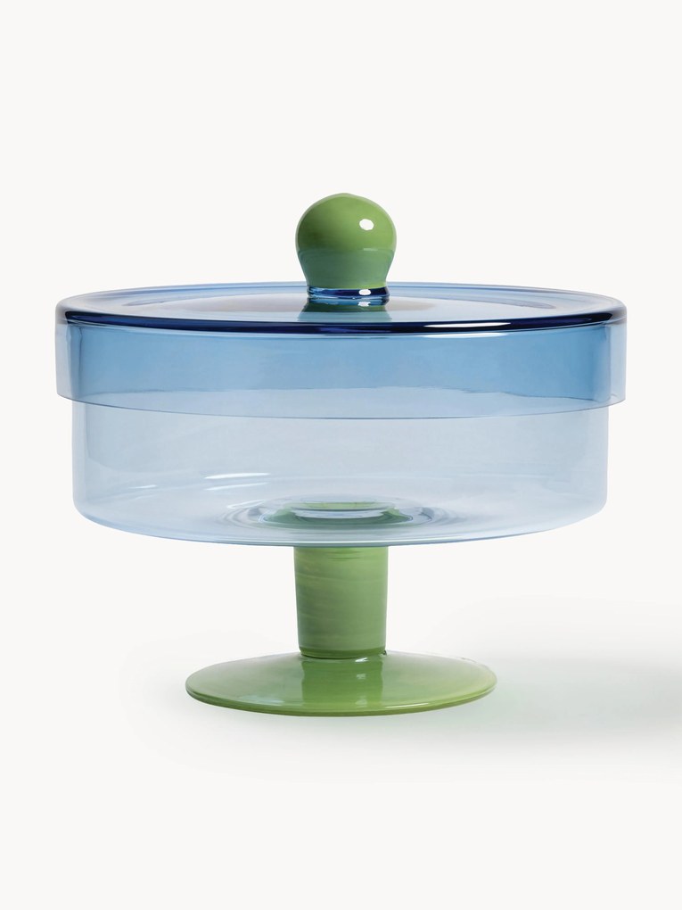 Recipiente de vidro artesanal Duo