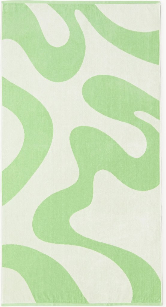 Toalha de praia em veludo com padrão ondulado Pia