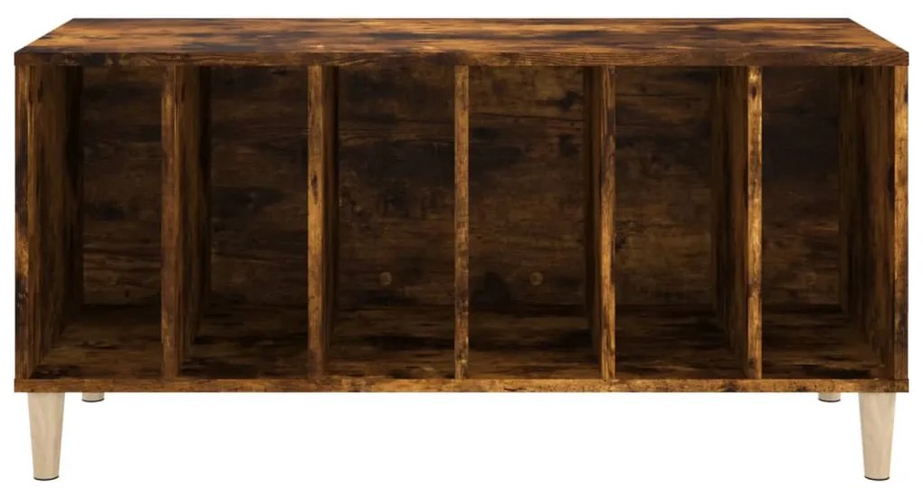 Armário p/ discos 100x38x48 cm deriv. madeira carvalho fumado