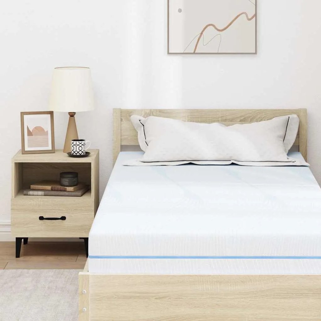 Colchões Branco 100 x 200 cm Tecido jacquard 100% poliéster