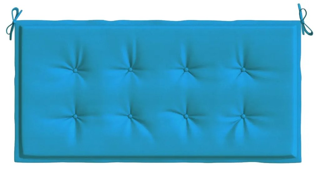 Almofadão p/ banco de jardim 100x50x3cm tecido oxford azul
