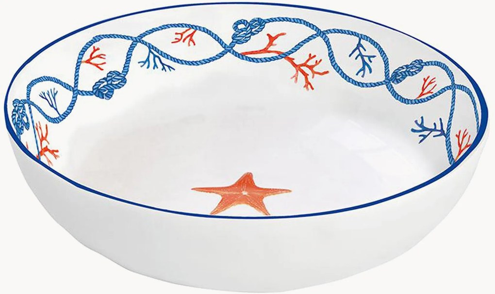 Pratos de sopa em porcelana Cote De Mer, conjunto de 4