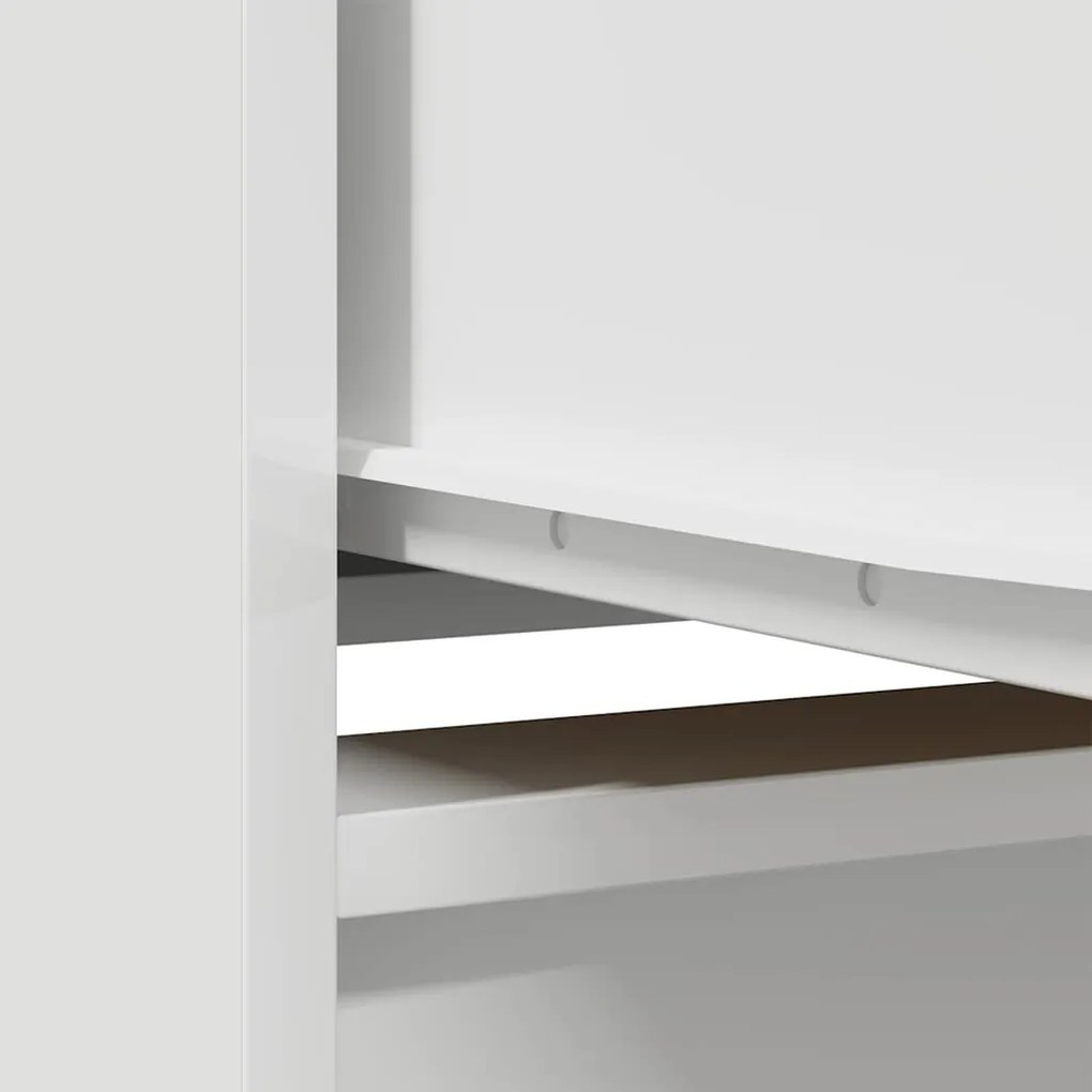 Aparador alto 29,5x34x119,5cm derivados de madeira branco