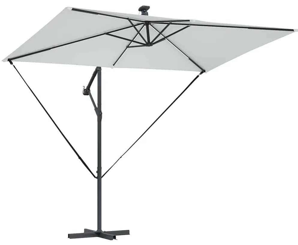 Guarda-sol de Bananeira Cantilever Areia 294 x 200 x 254 cm