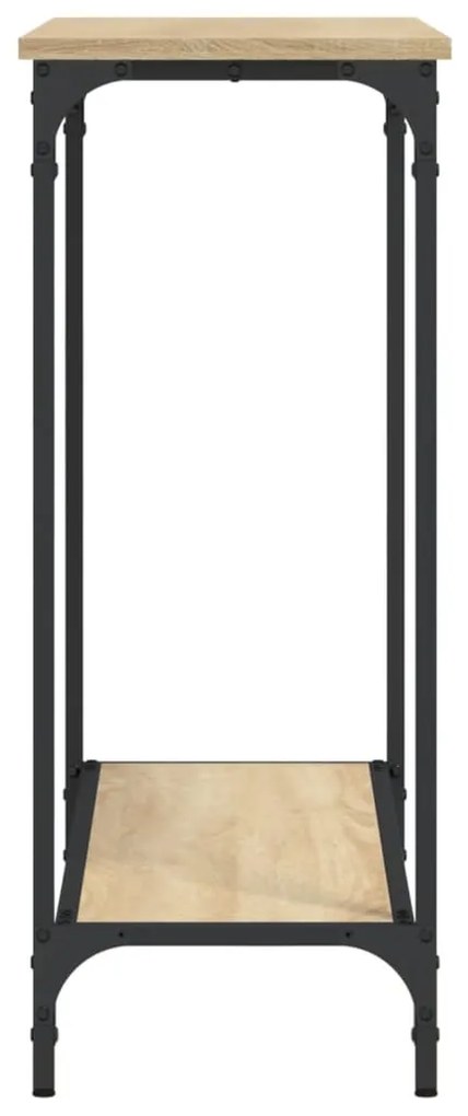 Mesa consola 101x30,5x75cm derivados de madeira carvalho sonoma