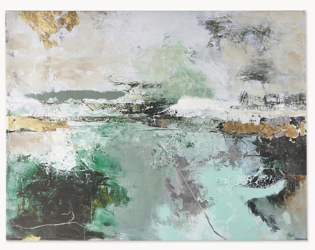 Tela pintada à mão Hillside