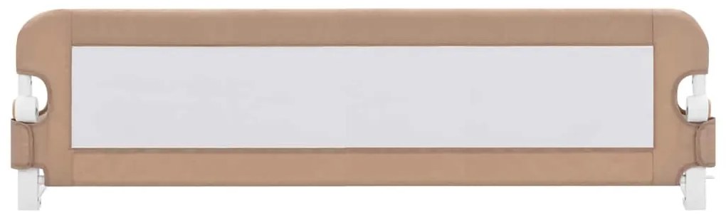 Barra segur. cama infantil 150x42cm poliéster cinza-acastanhado