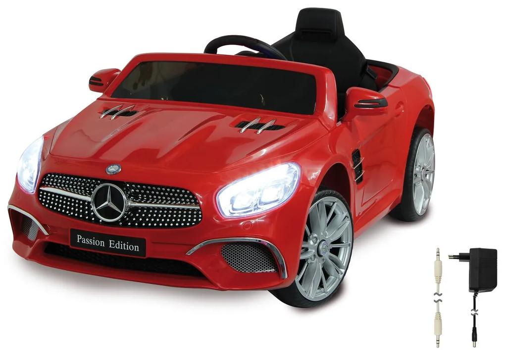 Carro elétrico infantil bateria 12V Mercedes-Benz SL 400 Vermelho