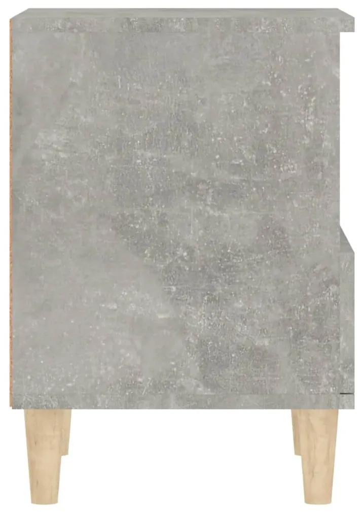 Mesa de cabeceira 40x35x50 cm cinza cimento